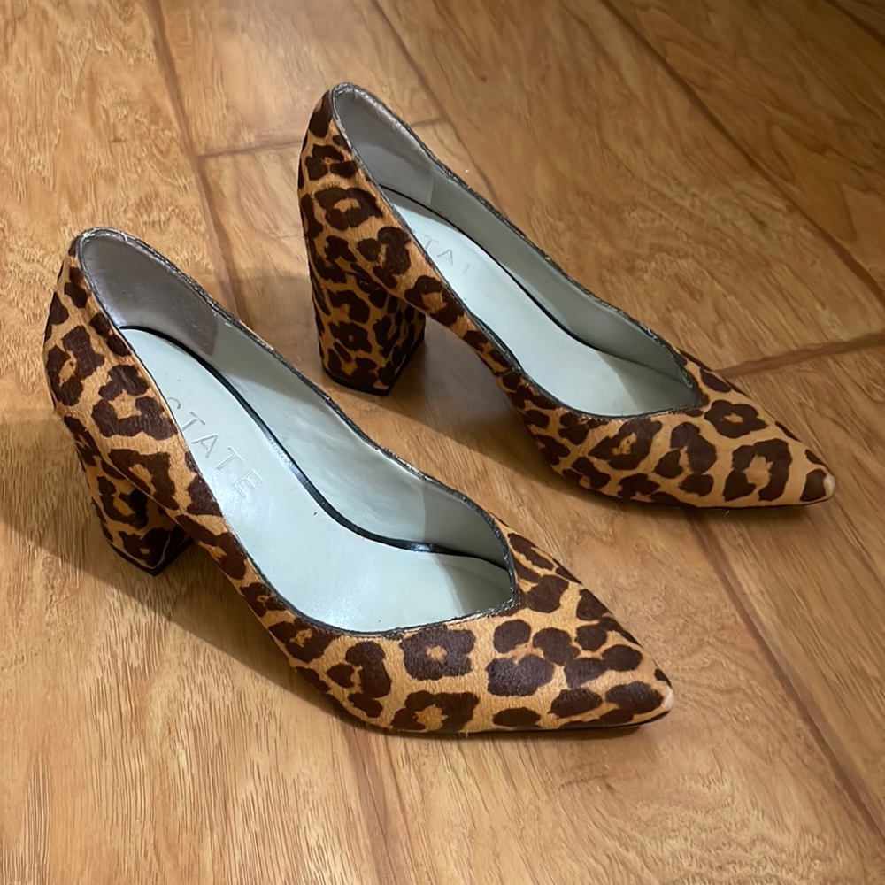 Cheetah Block heels